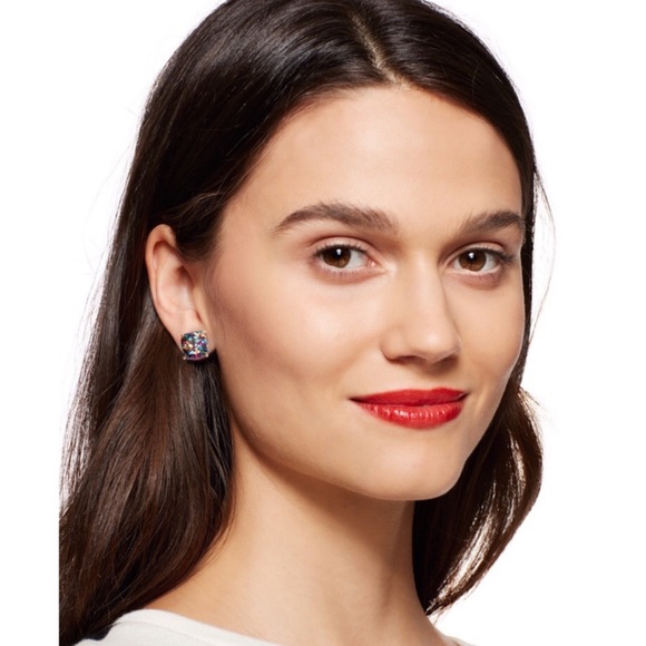KATE SPADE • Glitter & Glee Squared Away Earrings - Picture 4 of 5